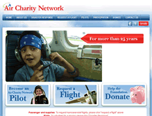 Tablet Screenshot of aircharitynetwork.org